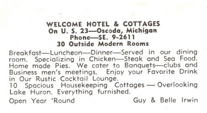 Welcome Hotel - Vintage Postcard